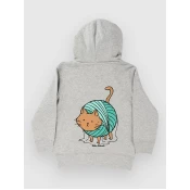 Blue Tomato Yarned Around Kids Hoodie heather grey