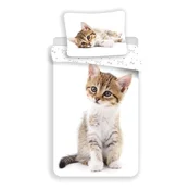 Jerry Fabrics Vključeno perilo Kitten white 140/200, 70/90