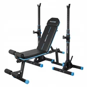 THUNDER Nastavljiva poševna fitnes klop THUNDER WOXIC z ekspanderji in zaporo za noge + stojalo za dolgo palico PRESA – do 150 kg/200 kg, (5000115739)