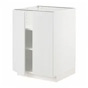 METOD Podni element s policama/2 vrata, bela/Stensund bela, 60x60 cm