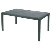 Vrtna miza Prince, antracit, PVC, 90x150x72cm