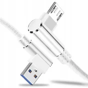 shumee Koanni kb18_WHITE mikro USB kabel za hitro polnjenje, kot 90°