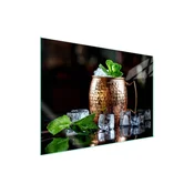 shumee Steklena zaščita za kuhalno ploščo 70x52 Ice
