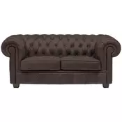 Landscape CHESTERFIELD ZOFA, temno rjava tekstil