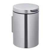 Northix Stenski kopalniški koš 3L inox samodejno zapiranje mat