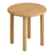 Okrogla stranska mizica iz masivnega hrasta o 40 cm Jena – House Nordic