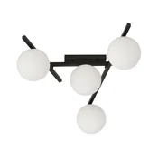 Plafonsko svetlo SMART 4xE14/10W/230V crno/belo