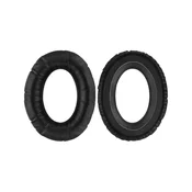 Nadomestne blazinice za ušesa za Sennheiser HD650, Spominska pena + PU usnje, Črne, 1 Par