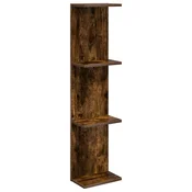 vidaXL vidaXL Stenska polica Dimljen hrast 25 x 15 x 100 cm Inženirski les, (5000307333)