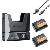 K&F Sony NP-FZ100 Dual Battery 2-pack + Charger