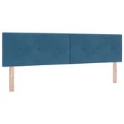 Vidaxl Vzglavje Temno modra 180 cm Žamet