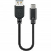 Goobay USB 3.0 adapter Goobay [1x USB 3.1 utikač C - 1x USB 3.0 ženski konektor A] crna