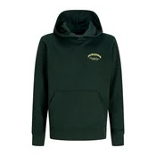 Jack & Jones Junior Majica JJEBrandes rumena/temno zelena