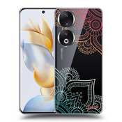 Silikonska prozirna maskica za Honor 90 5G - Flowers pattern