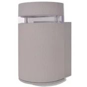 Vidaxl Outdoor Polokrogla stenska svetilka siv aluminij
