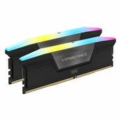 Corsair Vengeance RGB 32GB Kit (2x16GB) DDR5-5200 CL40 crna DIMM memorija