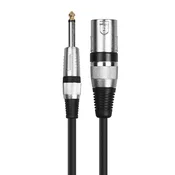 INF XLR ženski na 6,5 mm moški mikrofonski kabel - povežite mešalnike 1,5 M, (5000090842)