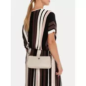 Ročna torba PINKO Half Moon Baguette Mini AI 25-26 PLTT 105069 A0QO Écru