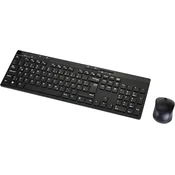 Amazon Basics komplet tipkovnice in miške, polna velikost, brezžični, USB