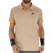 Muški teniski polo Lotto Tech II D2 Polo - pepper/light brown