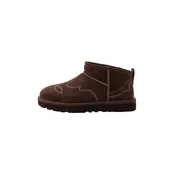 UGG Škornji Classic Ultra Mini Western čokolada