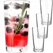 KADAX Komplet 4 visokih kozarcev za pijačo 345 ml, idealen za sokove in napitke