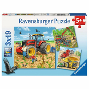 SESTAVLJANKA RAVENSBURGER, DELOVNI STROJI, 3X49-DELNA