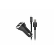 Punjac za kola Steelplay Car Charger With 2 USB Ports and 2m Charge Cable SWITCH