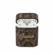 Guess GUACA2PUSNSMLBR AirPods cover brown Python Collection (GUE000821)