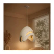 BRILAGI - Luster na sajli WABI SABI 1xE27/60W/230V precnik 35 cm bela