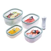 Status Fresko set vakuumskih posod, 5-delni, mint (0.5 L, 0.9 L, 1.4 L, 2.3 L, BVP50)