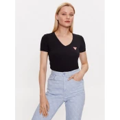 Guess Majica W2YI45 J1314 Črna Slim Fit