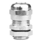DE Kabelska uvodnica M12 metrična 3–6,3 mm IP68 ponikljana medenina DGN 3169