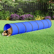 vidaXL Tunel za pse moder O 50x300 cm poliester