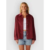 Rip Curl Keepsakes Washed Cord Shirt dark plum