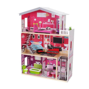 Drvena kućica za lutke s namještajem Moni Toys - Isabella, 4118