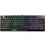 MSI VIGORGK30 tipkovnica Igranje USB QWERTY UK Engleski Crno