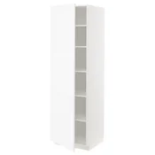 METOD Visoki element s policama, bela Enköping/bela im. drveta, 60x60x200 cm