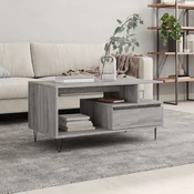 Stolic za kavu boja sivog hrasta 90x49x45 cm konstruirano drvo