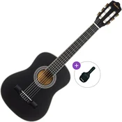 Pasadena PC-10-1/2 Basic SET Black Polovična klasična kitara za otroke