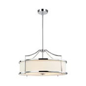 Open Design OR80872 - Luster na šipci STANZA 4xE27/15W/230V, precnik 55 cm, sjajni hrom/bela