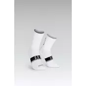 Gobik Kolesarske nogavice SUPERB UNISEX ESTANDARD AXIS bele XS