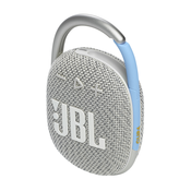 Prijenosni zvučnik JBL - Clip 4 Eco, bijelo/srebrni