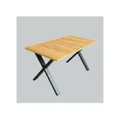 Raztegljiva jedilna miza DOMO 150/190x80 cm hrast craft/črna