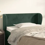 Vidaxl vidaXL Vzglavje s krilci temno zeleno 83x23x78/88 cm žamet