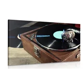 Slika gramofon z vinilno ploščo - 90x60