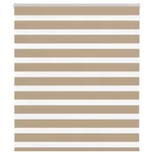 Zebra zavjesa Pješcano smeda 135x100 cm Širina tkanine 130,9 cm Poliester