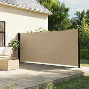 Bocna tenda na uvlacenje bež 180 x 300 cm