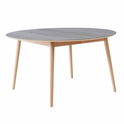 Okrogla raztegljiva jedilna miza s keramično ploščo o 135 cm Meza – Hammel Furniture
