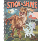 Stick & Shine Dino World, Block in sijoče lepilne folije